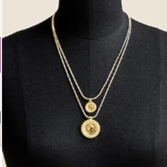J Crew Layered coin pendant necklace - Picture 4 of 4